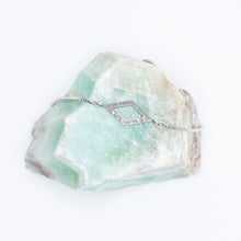 Load image into Gallery viewer, Bracelet with Diamond in Skewed Square Pave Setting in Silver Silver