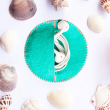 Load image into Gallery viewer, Pouch with Pineapple in Green, Blue and Purple