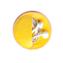 Load image into Gallery viewer, Pouch with Pineapple in Orange, Yellow and Pink