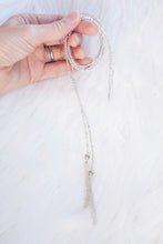 Load image into Gallery viewer, Necklace Wrap Around Hematite Stone and Sterling Silver Tassels