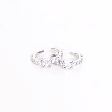 Load image into Gallery viewer, Ear Cuff with Square Cubic Zirconia in Sterling Silver (no piercing needed)
