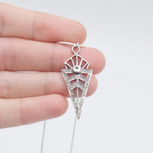 Load image into Gallery viewer, Necklace Diamond Arrow Head with Sterling Silver in Pave Setting
