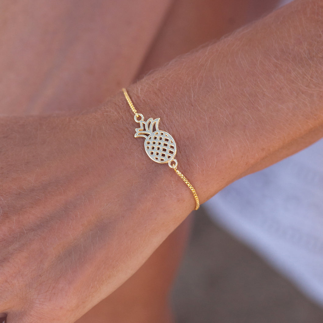 Bracelet Gold Plated with Pineapple
