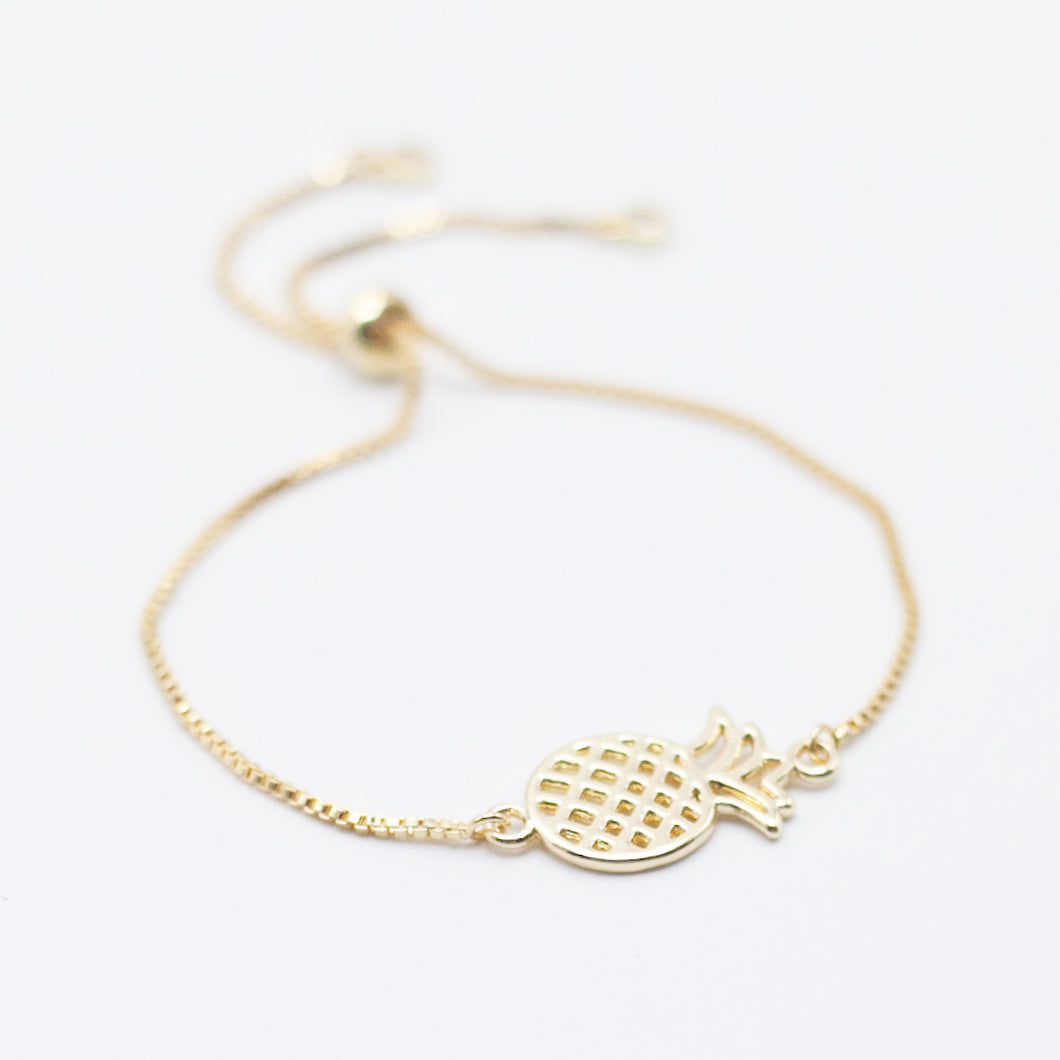 Bracelet Gold Plated with Pineapple