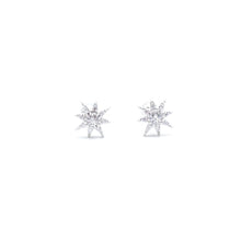 Load image into Gallery viewer, Earring / Body Jewelry Sunburst with Cubic Zirconia Inlay
