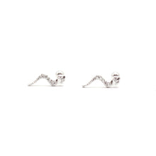 Load image into Gallery viewer, Earring / Body Jewelry Snakes with Cubic Zirconia Inlay
