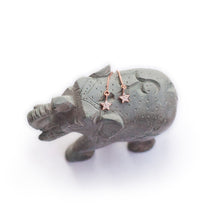 Load image into Gallery viewer, Earring Threader with Cubic Zirconia Star in Rose Gold Vermeil
