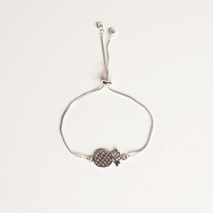 Bracelet Silver Plated with Pineapple