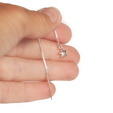 Load image into Gallery viewer, Earring Threader with Star in Sterling Silver
