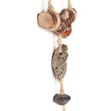 Load image into Gallery viewer, Wind Chime with large Hematite Stone and Vintage Bell
