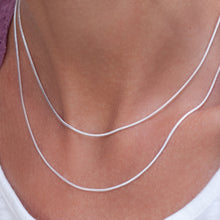 Load image into Gallery viewer, Necklace Sterling Silver Snake Chain
