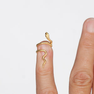 Ear Cuff Snake in Gold Vermeil (no piercing needed)