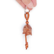 Load image into Gallery viewer, Key Chain, Purse Charm, Fish carved in Wood, Round
