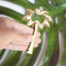 Load image into Gallery viewer, Bottle Opener Palm Tree Gold Color

