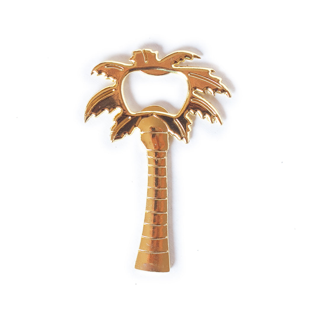 Bottle Opener Palm Tree Gold Color