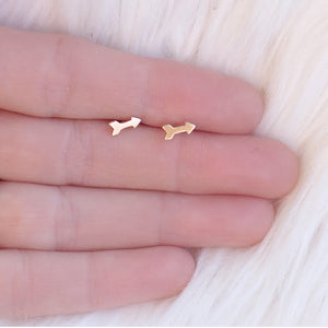Earring Post with Arrow 18K Goldfilled