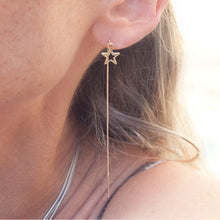 Load image into Gallery viewer, Earring Threader Star Gold Filled
