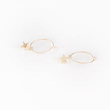 Load image into Gallery viewer, Earring Hoop with Star Gold Filled
